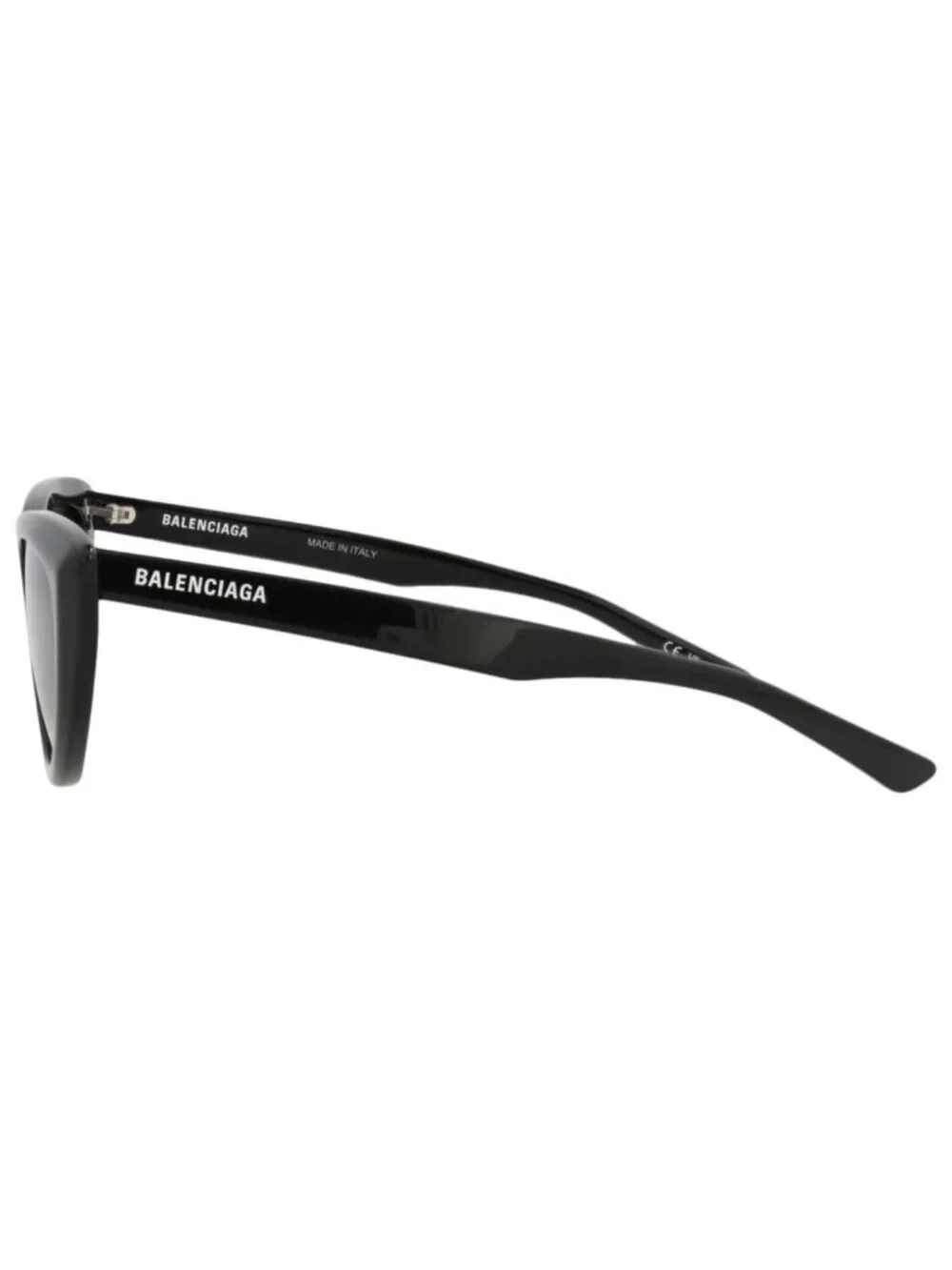 New Balenciaga Women's Sunglasses Cat Eye Acetate Frame Black Black Grey